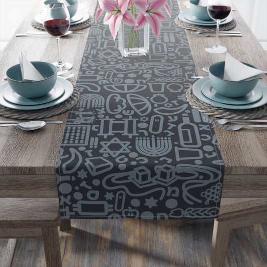 Jooodles Grey Table Runner