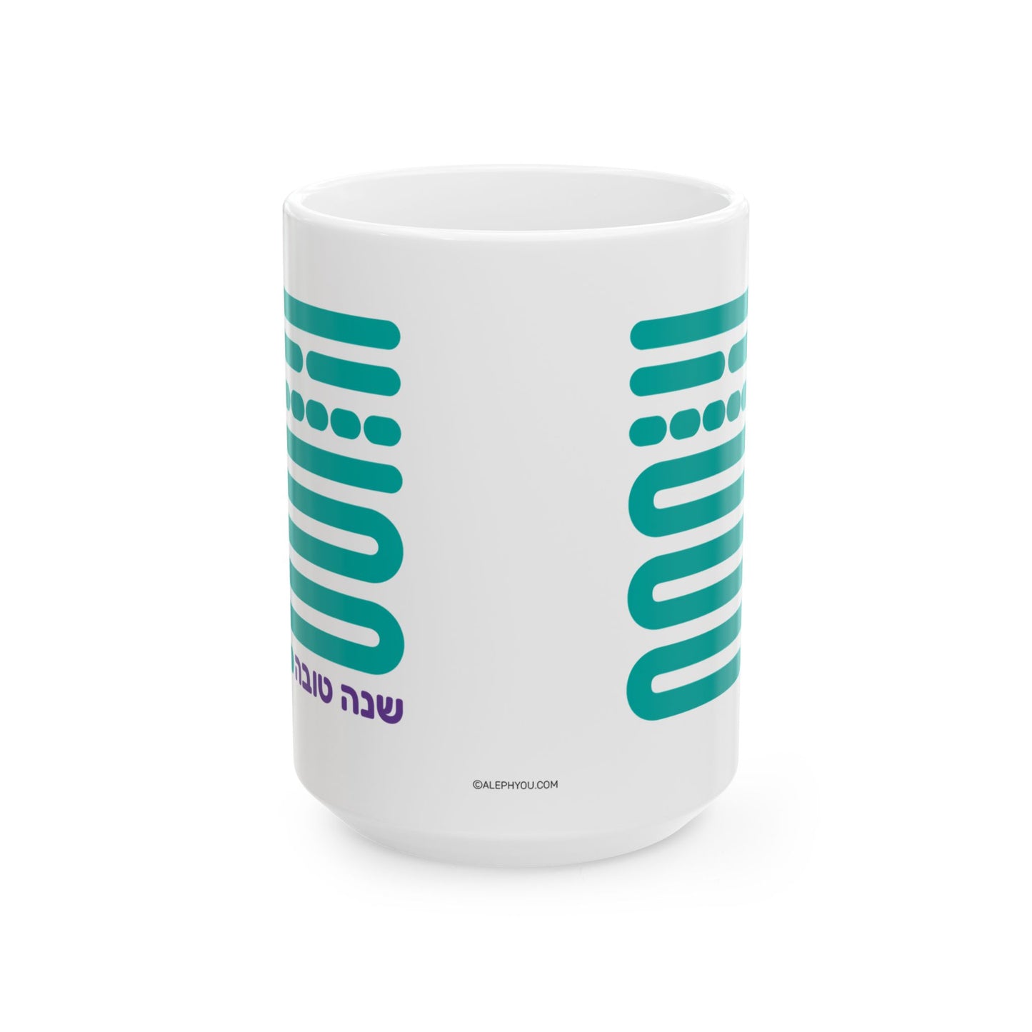 Shofar Notes Teal Coffee Mug, (11oz, 15oz)