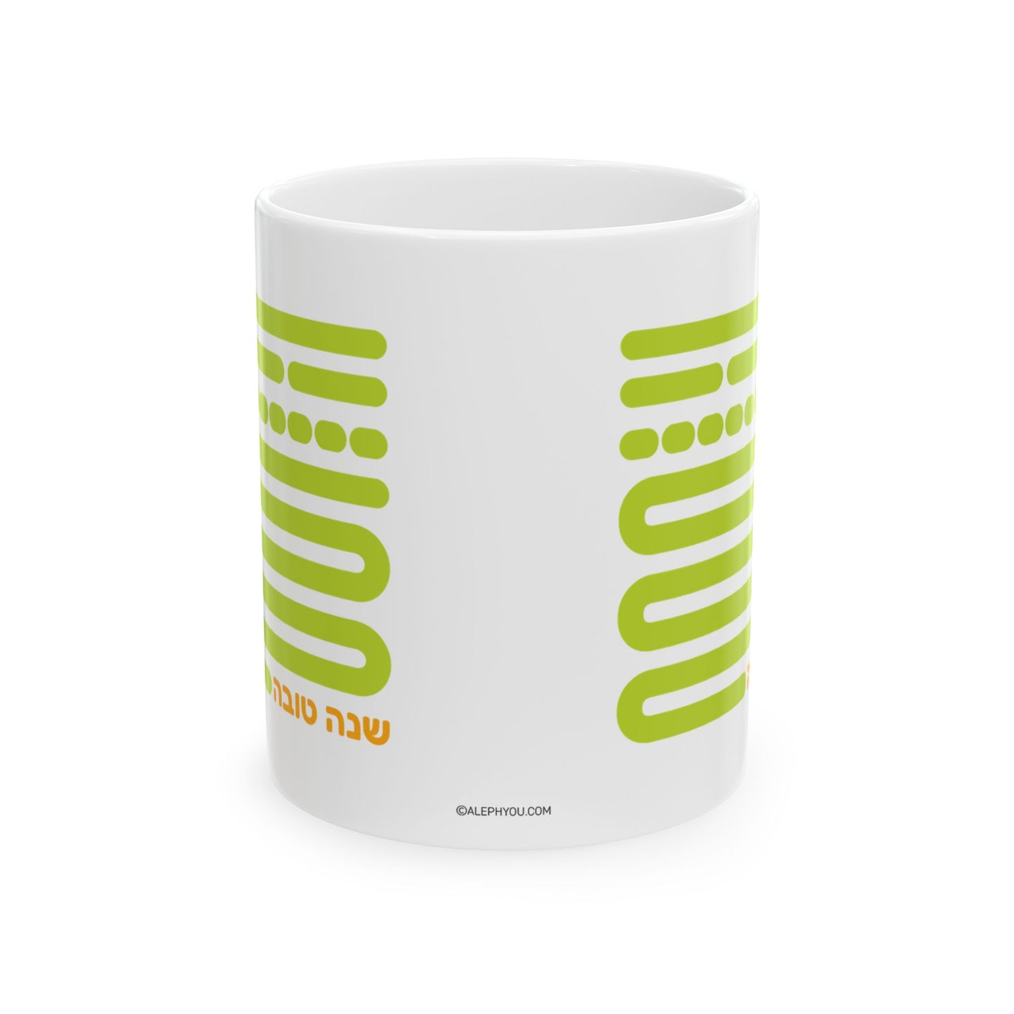 Shofar Notes Green Coffee Mug, (11oz, 15oz)