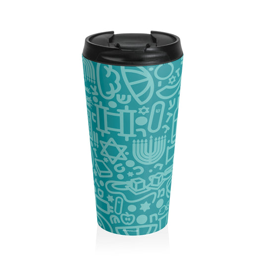 Jooodles Teal Travel Mug