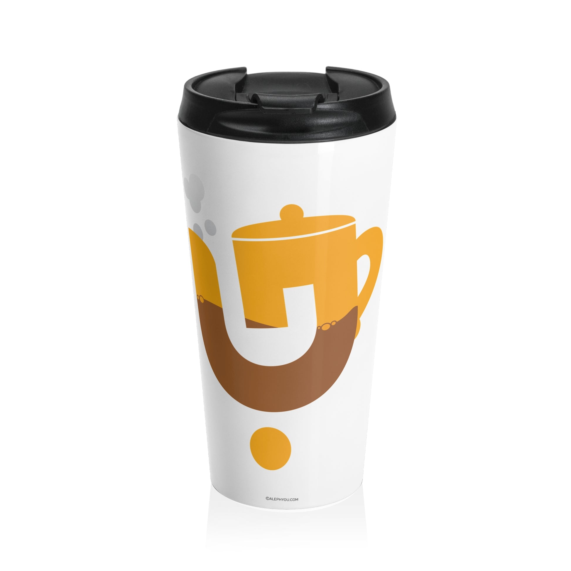 Tea Travel Mug - Jewish mug by Aleph You