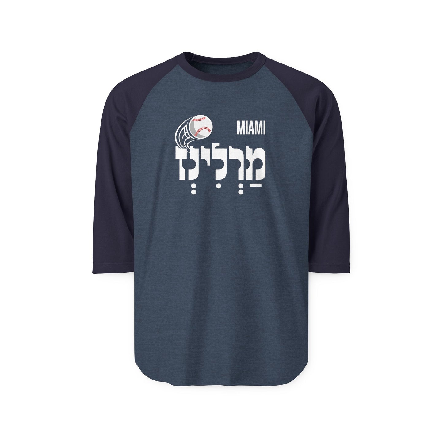 Miami Marlins Three-Quarter Sleeve Raglan Shirt
