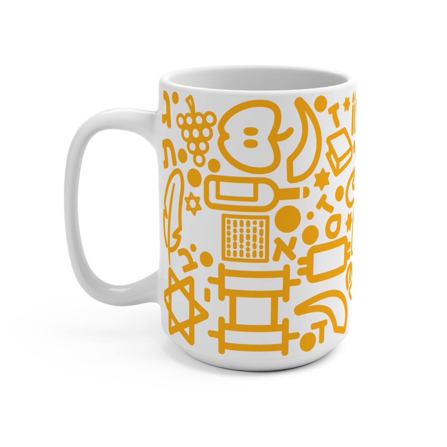 15oz Jooodles Yellow Mug