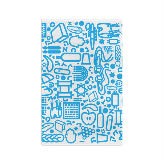Blue Jooodles Microfiber Tea Towel