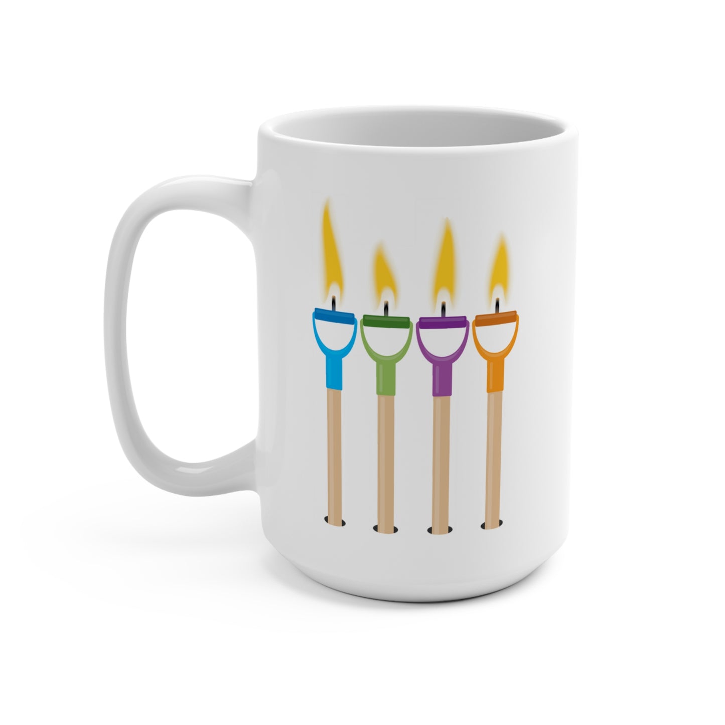 15oz Four Candles (Fork Handles) Mug