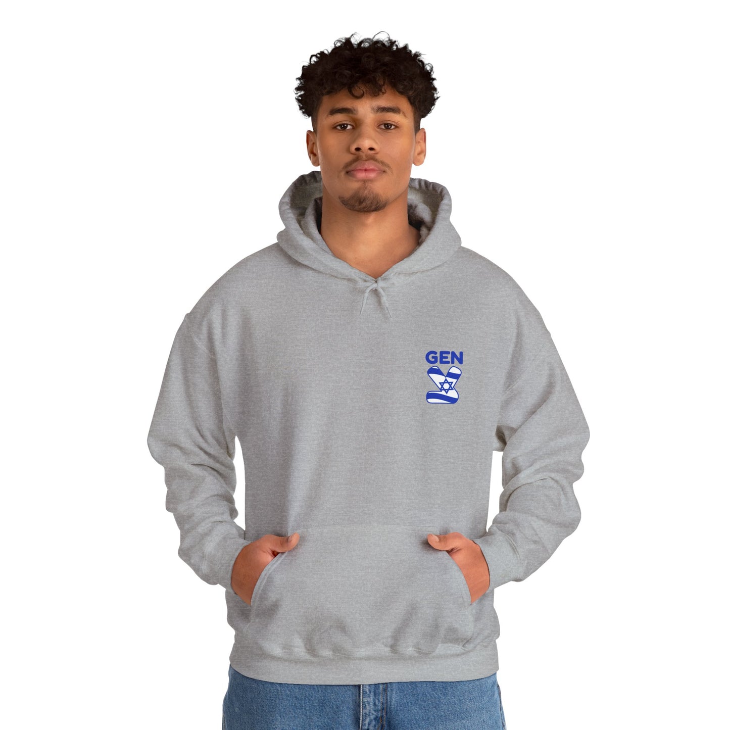 Gen ציון (Tzion) small logo Hoodie