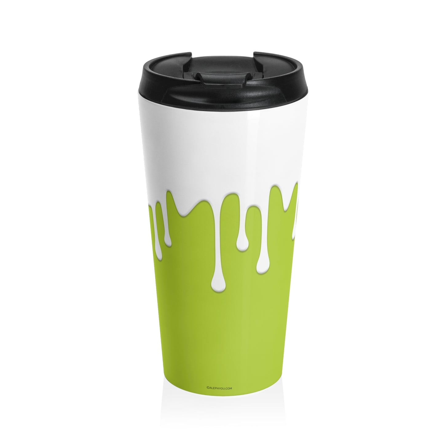 Drips Green Travel Mug