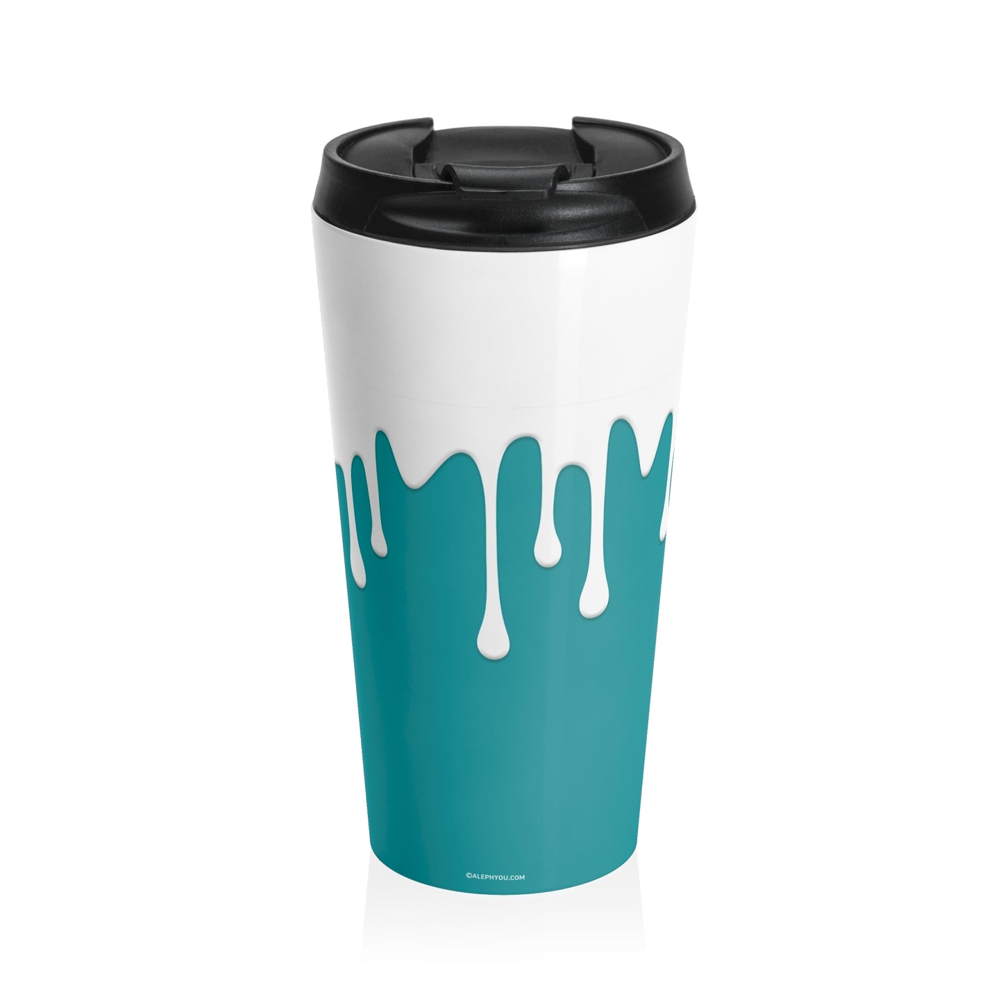 Drips Teal Travel Mug