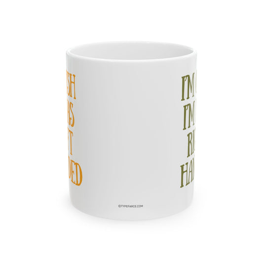 Left Handed Coffee Mug, (11oz, 15oz)