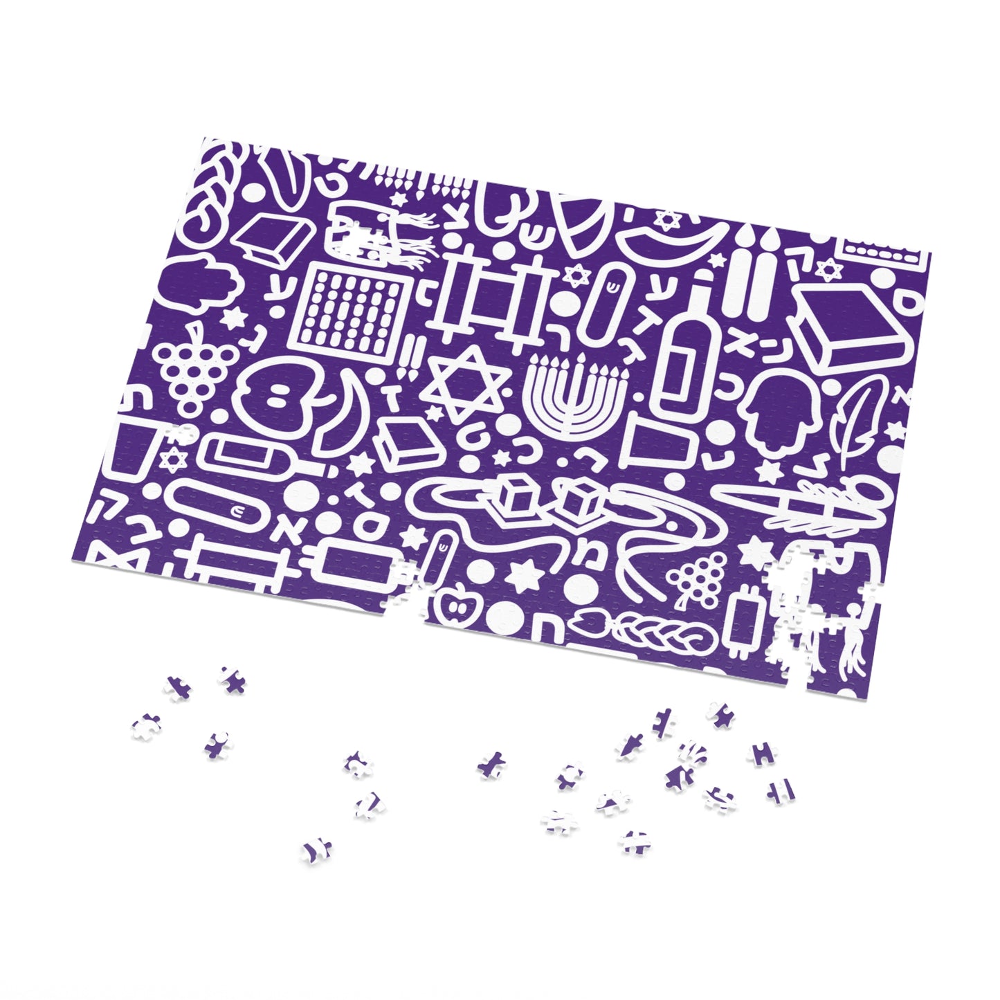 🧩 Jooodles Purple Jigsaw Puzzles with Collectible Tin