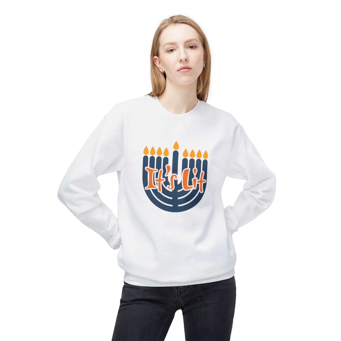 Chanukah It's Lit Sweatshirt