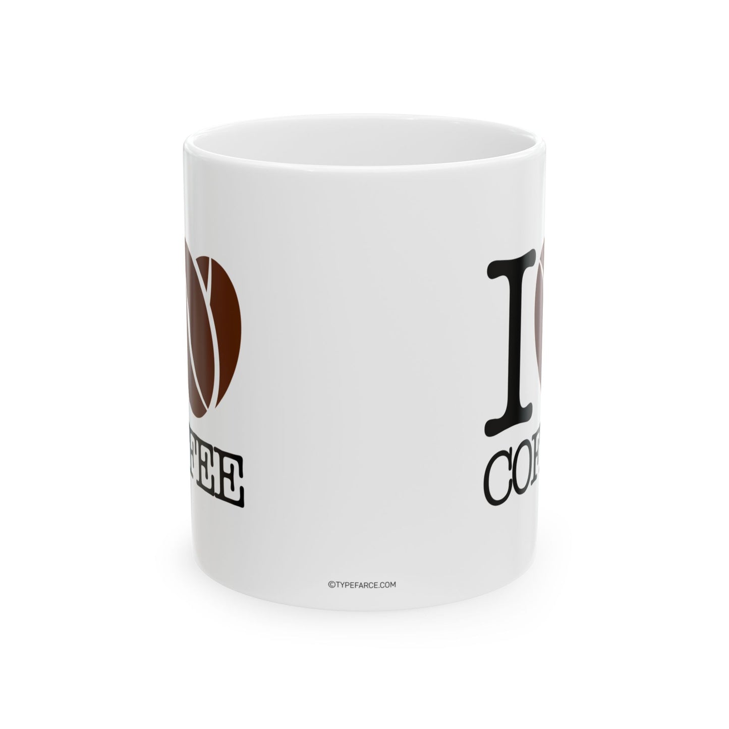 I Love Coffee Mug, (11oz, 15oz)