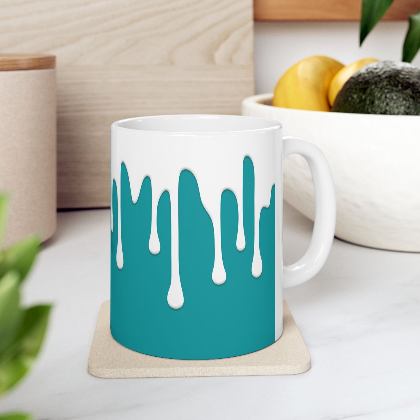 Drips – Teal Mug