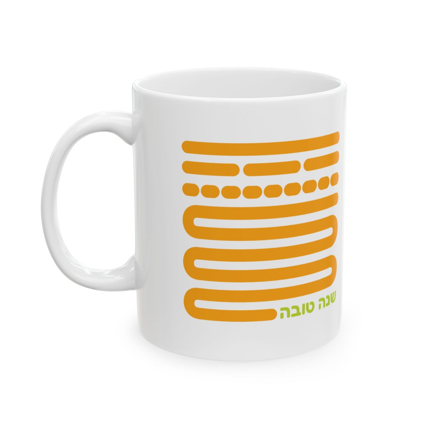 Shofar Notes Orange Coffee Mug, (11oz, 15oz)