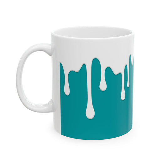 Drips – Teal Mug