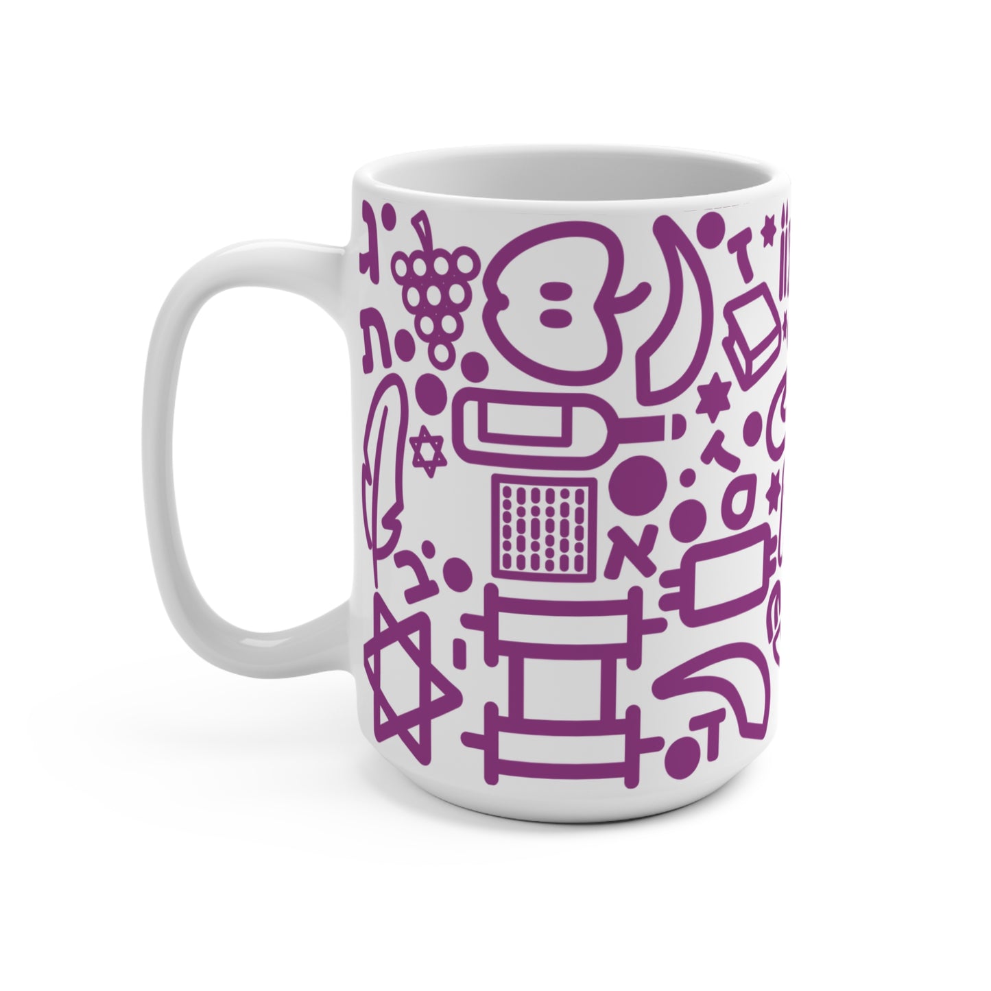 15oz Jooodles Purple Mug